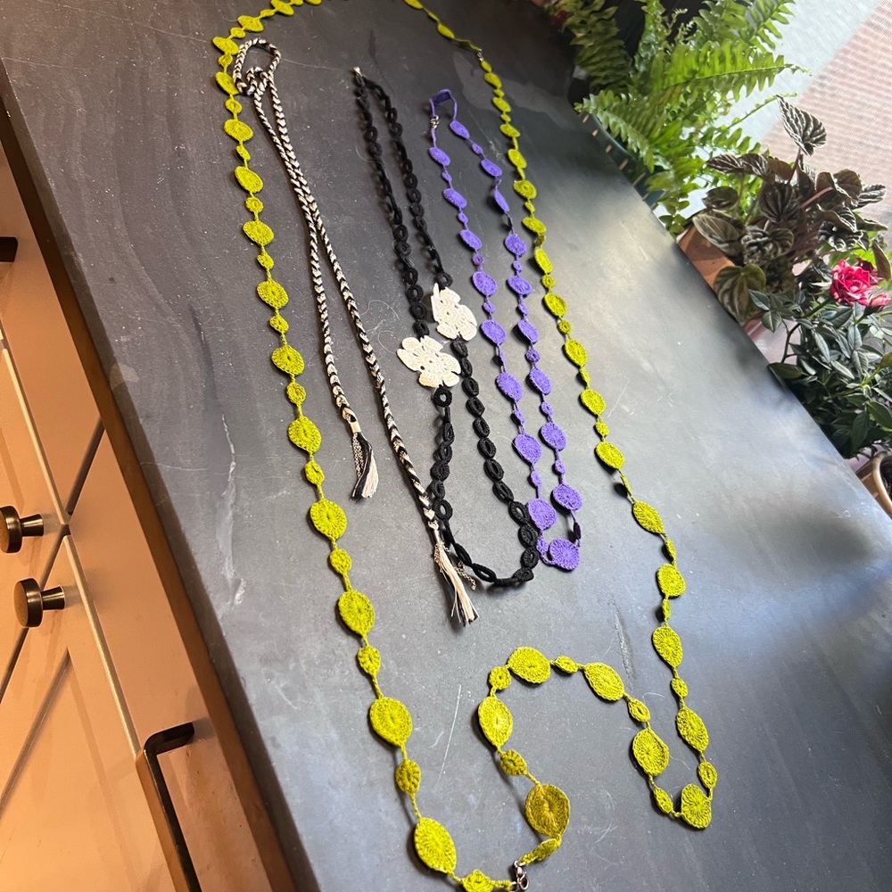 Colorful Crochet Necklace Set